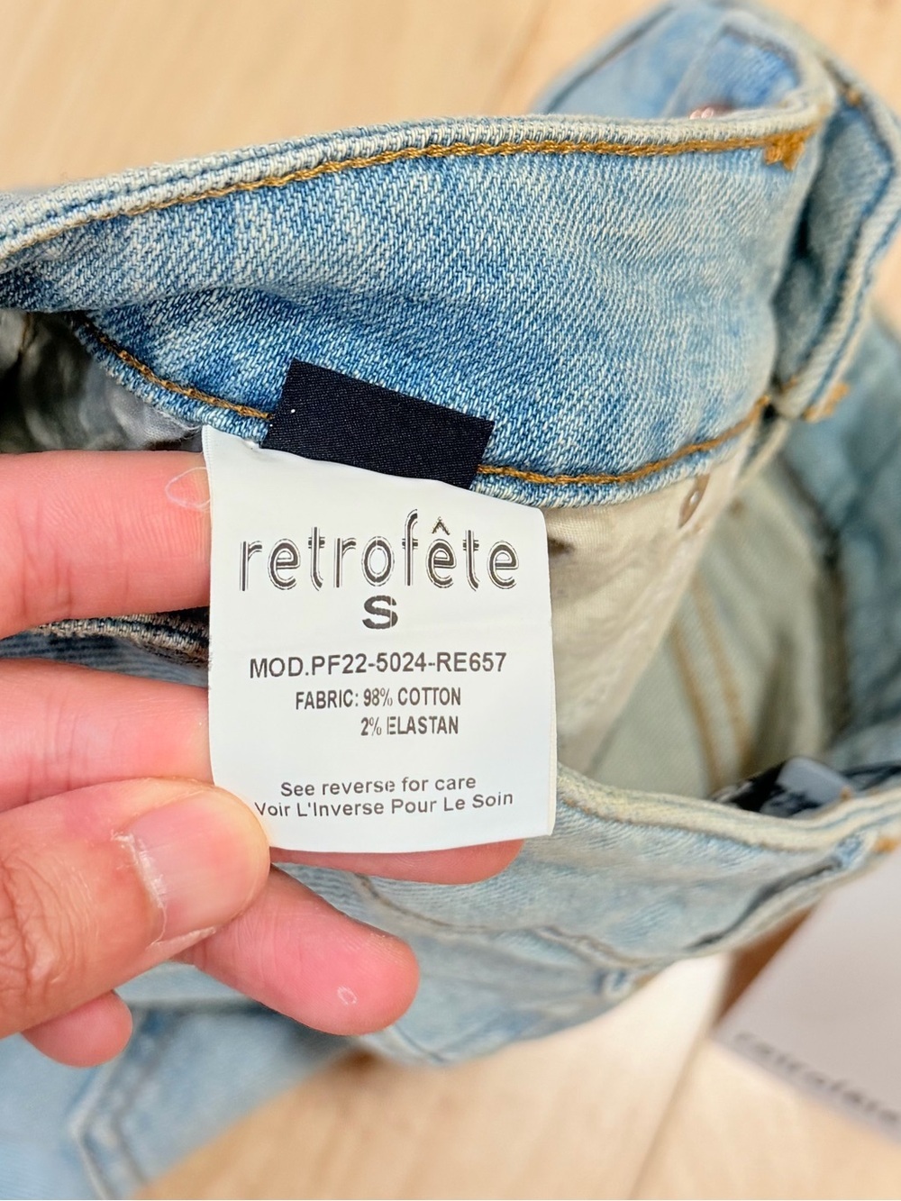 NWT Retrofête Women’s Ambrose Denim Skirt - Picture 6 of 8